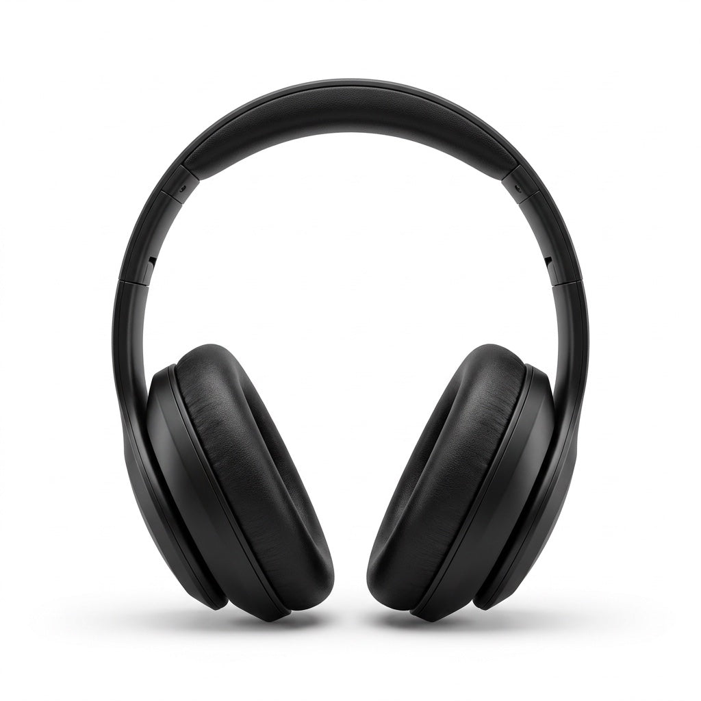 Over-ear-hörlurar i Memoryskum i Midnattssvart