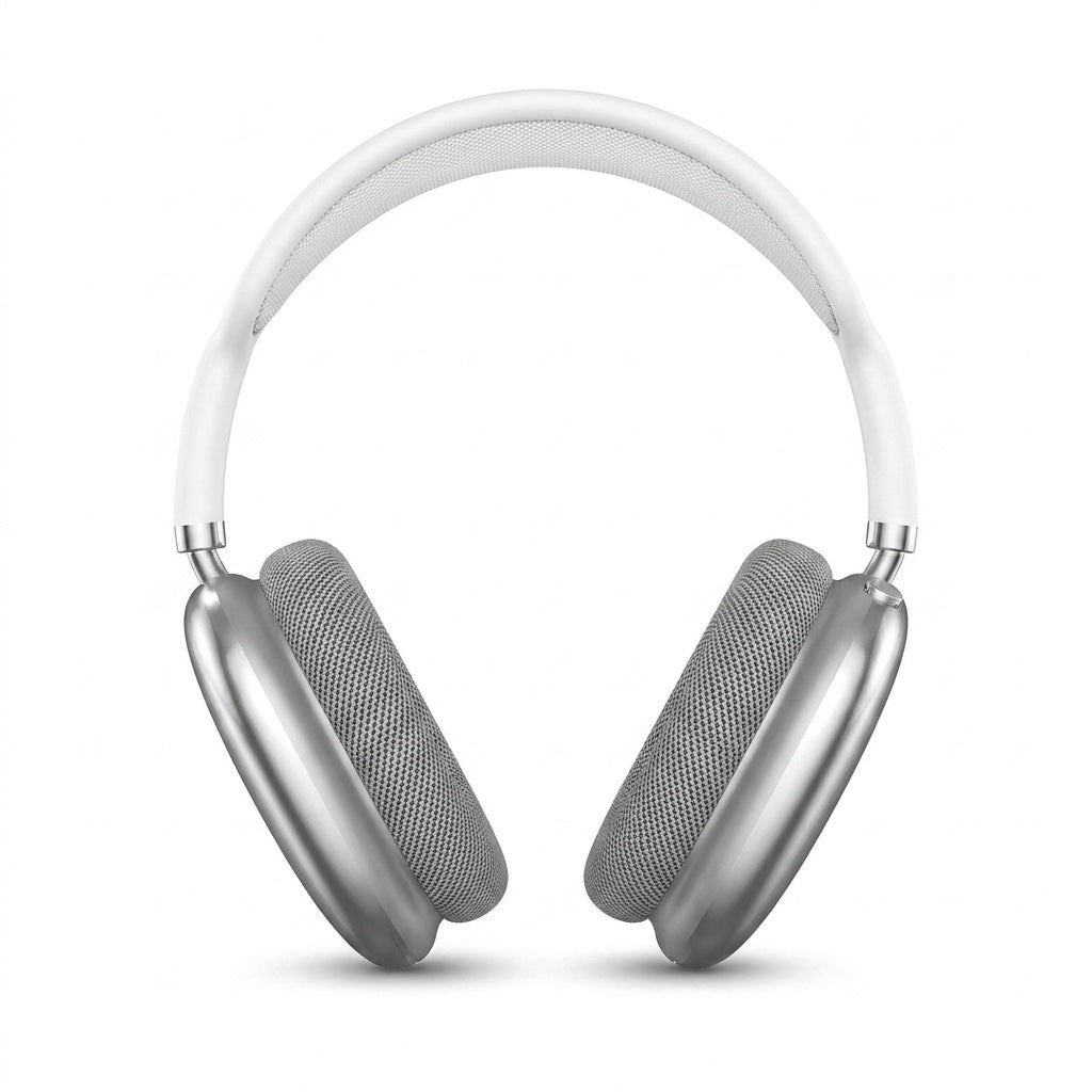 Over-ear Hörlurar med Kraftfull Bas i Silver